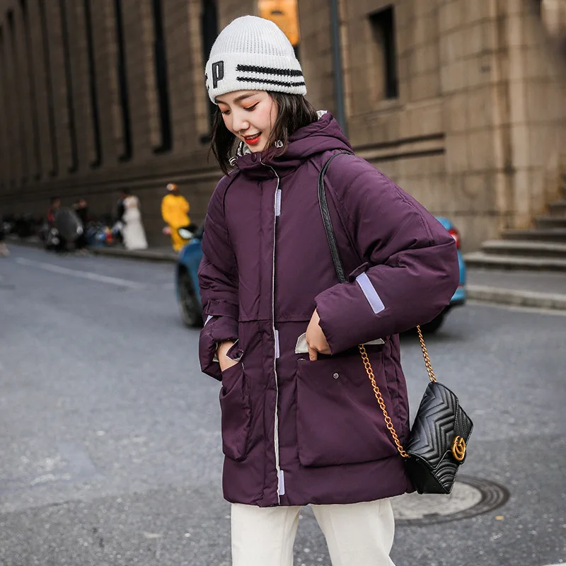 Новинка 2021 зимняя одежда длинная парка куртка Женская ветрозащитная с капюшоном