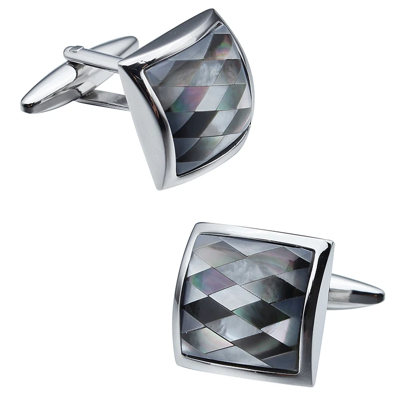 Colorful Pearl Shell Connected by Hand Men's Cuff links Jewelry French Shirts For Manufacturer Wholesale Cufflinks | Украшения и