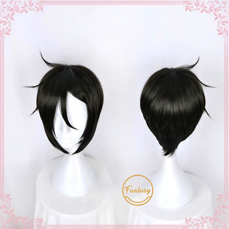 Аниме Черный Дворецкий Kuroshitsuji Phantomhive Себастиан Микаэлис косплей парик короткие