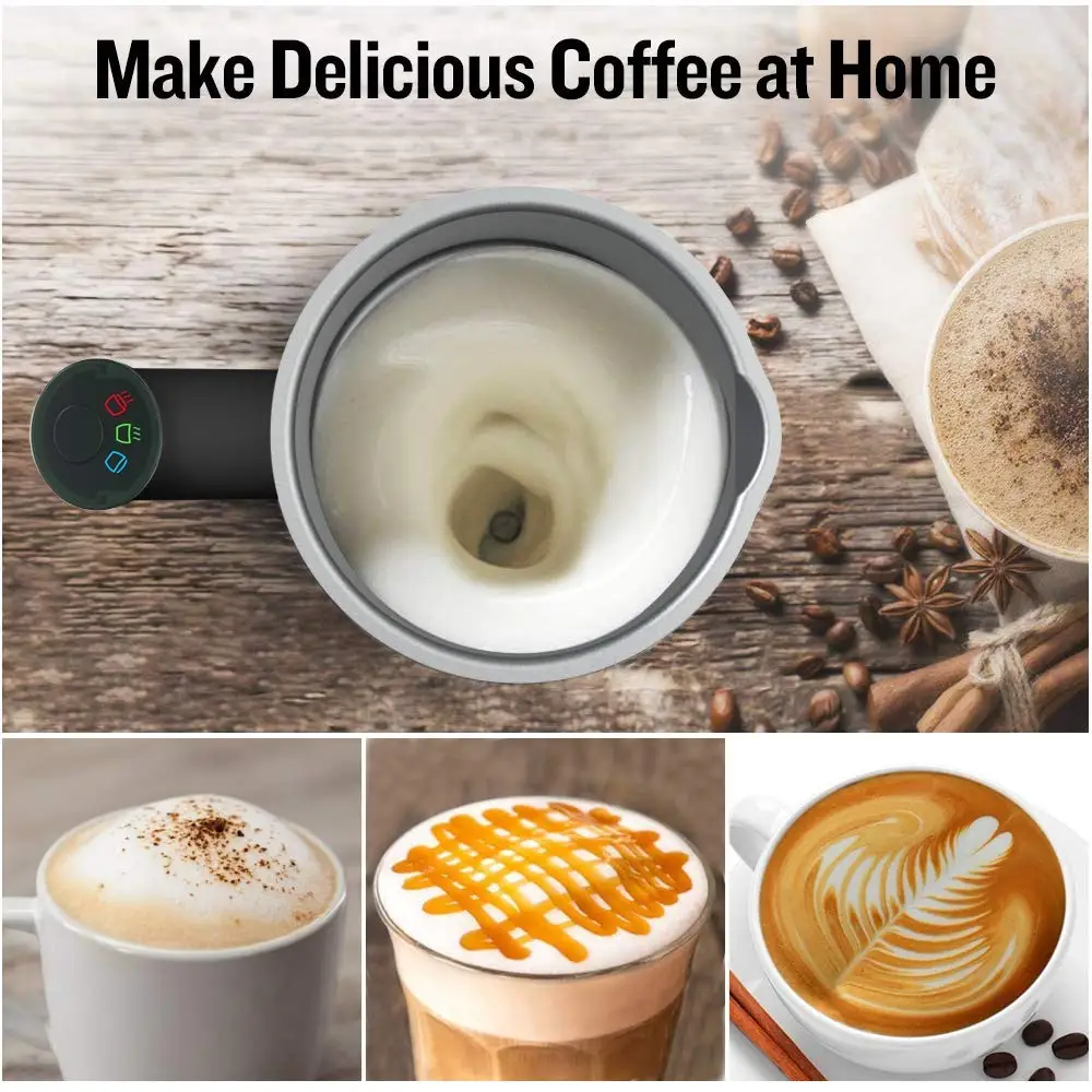 

Automatic Milk Frother Electric Milk Steamer Cappuccino Machine Foamer Stainless Steel Home Appliances
