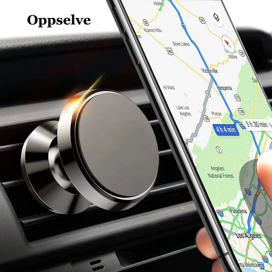 Универсальный магнитный автомобильный держатель для телефона металлический