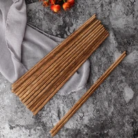 10 pairs chopsticks of household loaded wood without paint waxing japanese style hotel chopsticks wooden kitchen chop sticks set