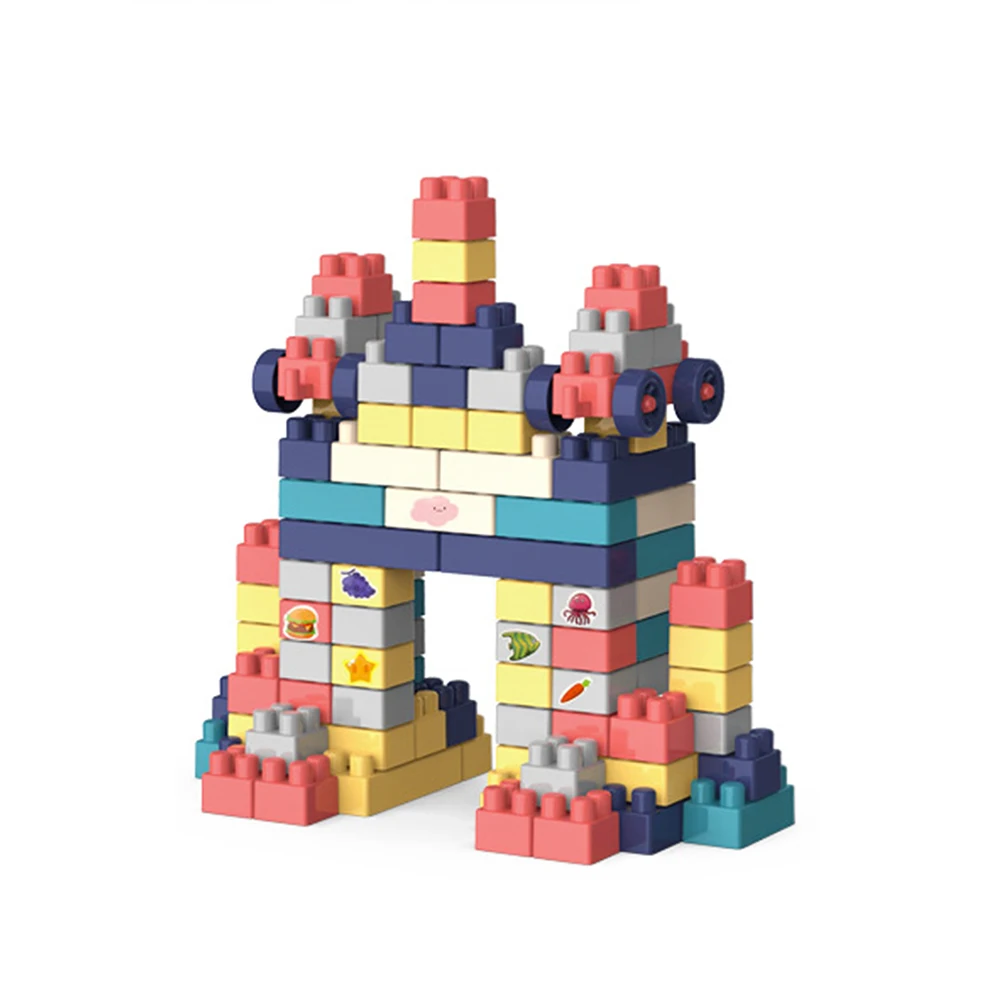 100 шт Мини Строительные блоки наборы цветные кирпичи сборка классический поезд