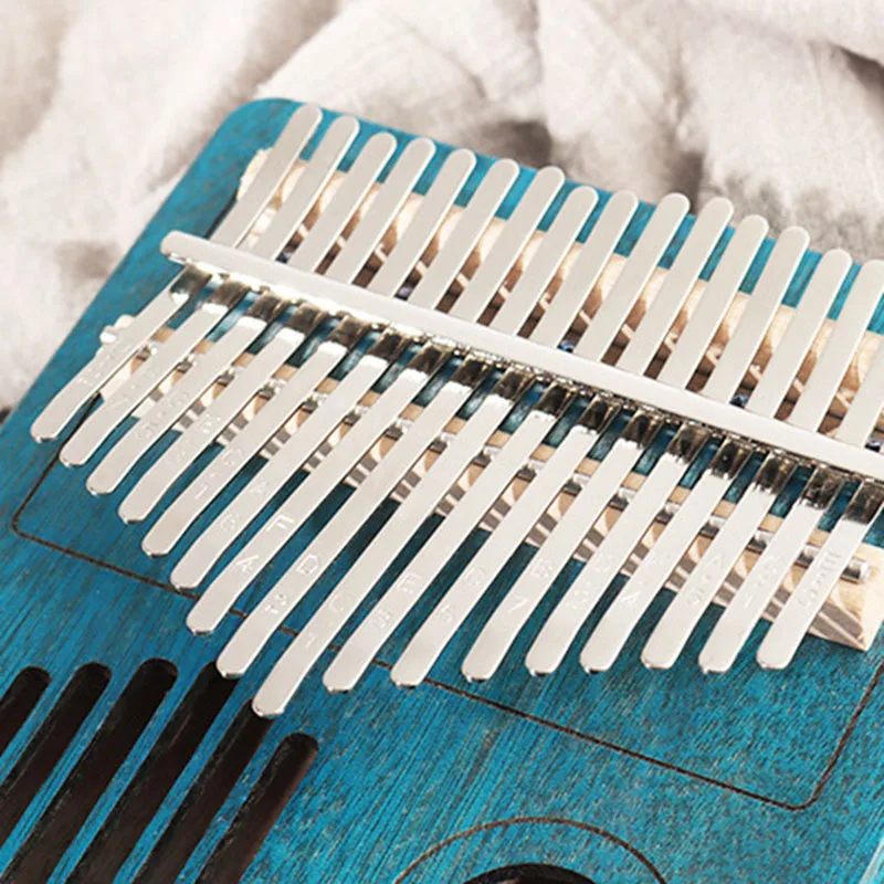 

17 Key Thumb Piano Solid Wood Single Board Mahogany Keyboard Instrument Wooden African Kalimba Finger Piano