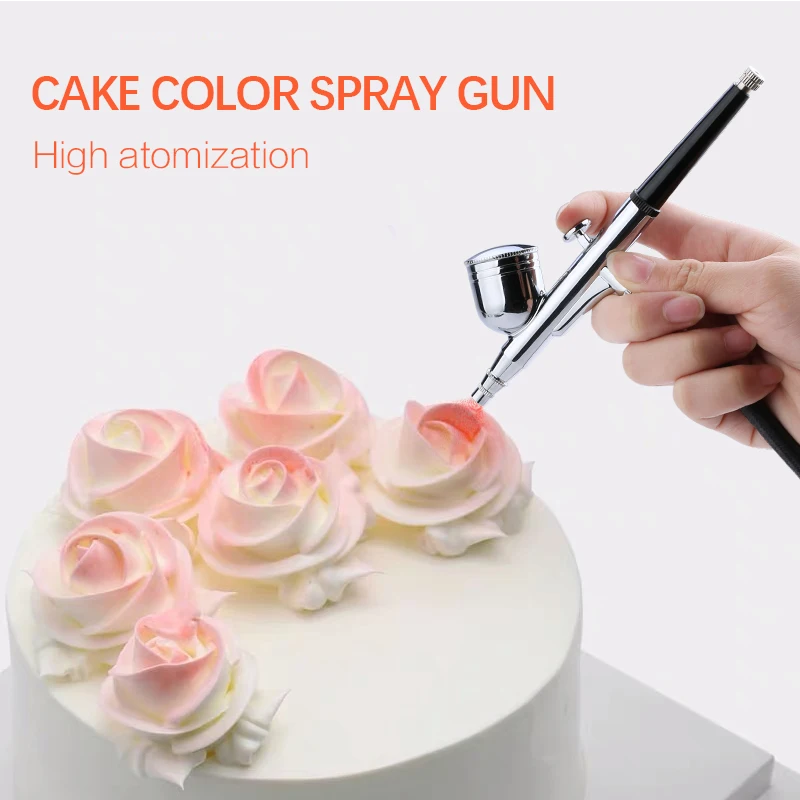 Cake Airbrush for Decoration Kit Chocolate Mousse Pigment Spray Gun Art Coloring Painted Baking Decorating Tools Set |