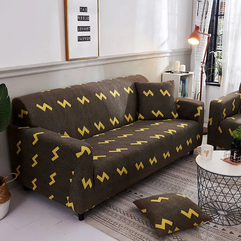 Stretch Sofa Cover Slipcovers Elastic All-inclusive Couch Case for Different Shape Sofa Loveseat Chair L-Style Sofa Case - Цвет: colour19