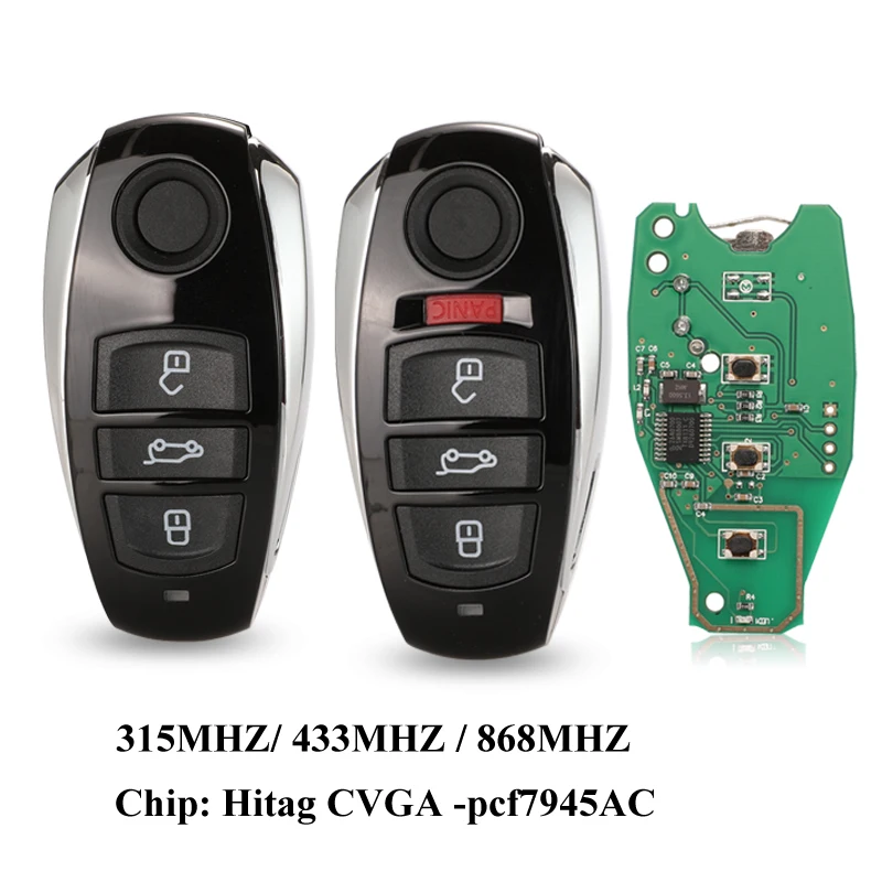 Jingyuqin для Фольксваген Touareg 2010 2014 HitagCVGA PCF7945AC чип 315 МГц 433 868 умный дистанционный