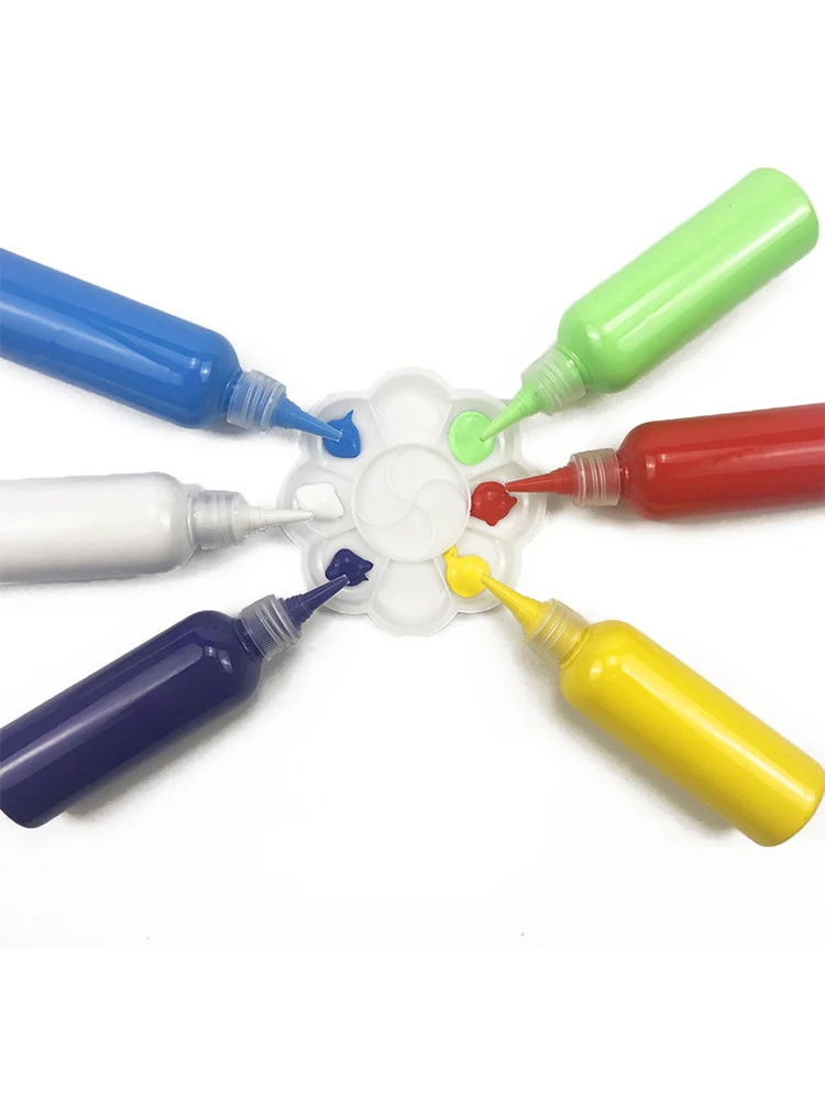 Набор акриловых красок 12 цветов X 100 мл/детская художественная краска для