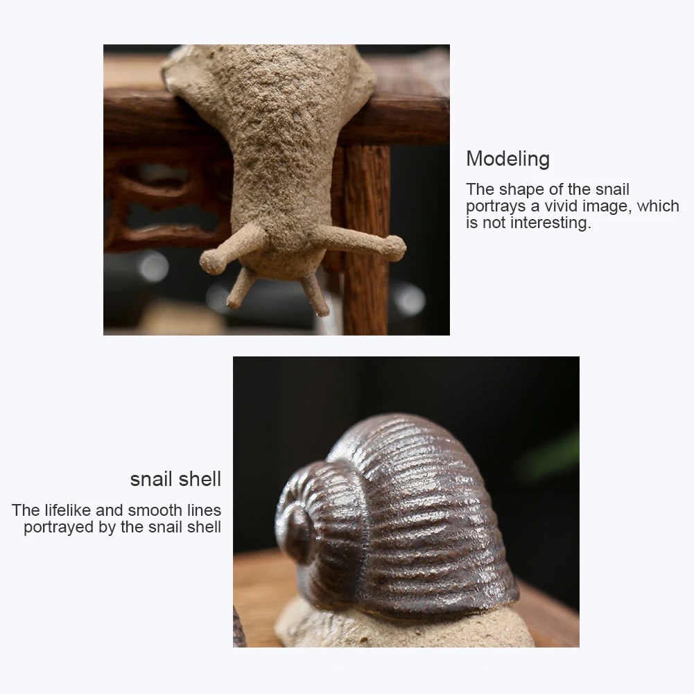 

Ceramic Small Snail Ornaments Bonsai Micro Landscape Home Decoration Figurine Accessorie Living Room Tea Pets Desk Decorations