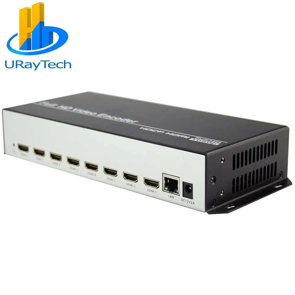 8 в 1 H.264 HDMI к IP-видеокодировщик URay IPTV каналов потоковый кодировщик HD-кодировщик H264