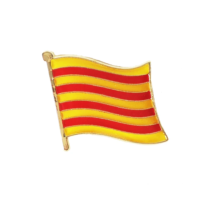 Значок на лацкан с флагом Каталонии брошь в Испании провинции региона