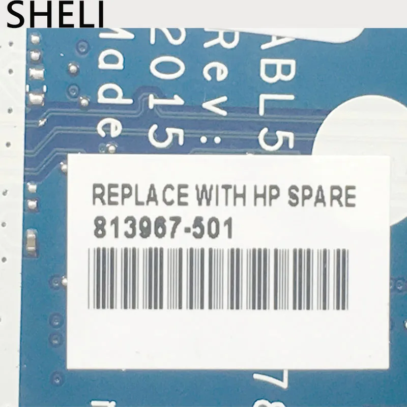 Материнская плата SHELI для HP 813967 501 15 AF ABL51 LA C781P CPU Полная работа|Материнские платы| |