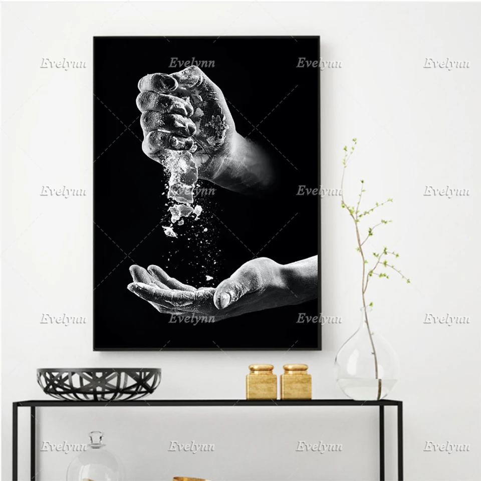 

Home Decor Canvas Black And White Water Wall Art Painting Black Pictures Printing Modular Art Poster Living Room Floating Frame