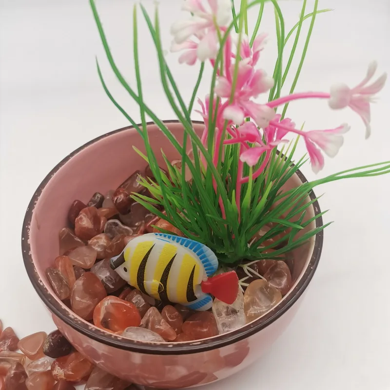 100 г натуральный камень декоративные аквариумные камни рыба гравий для сделай