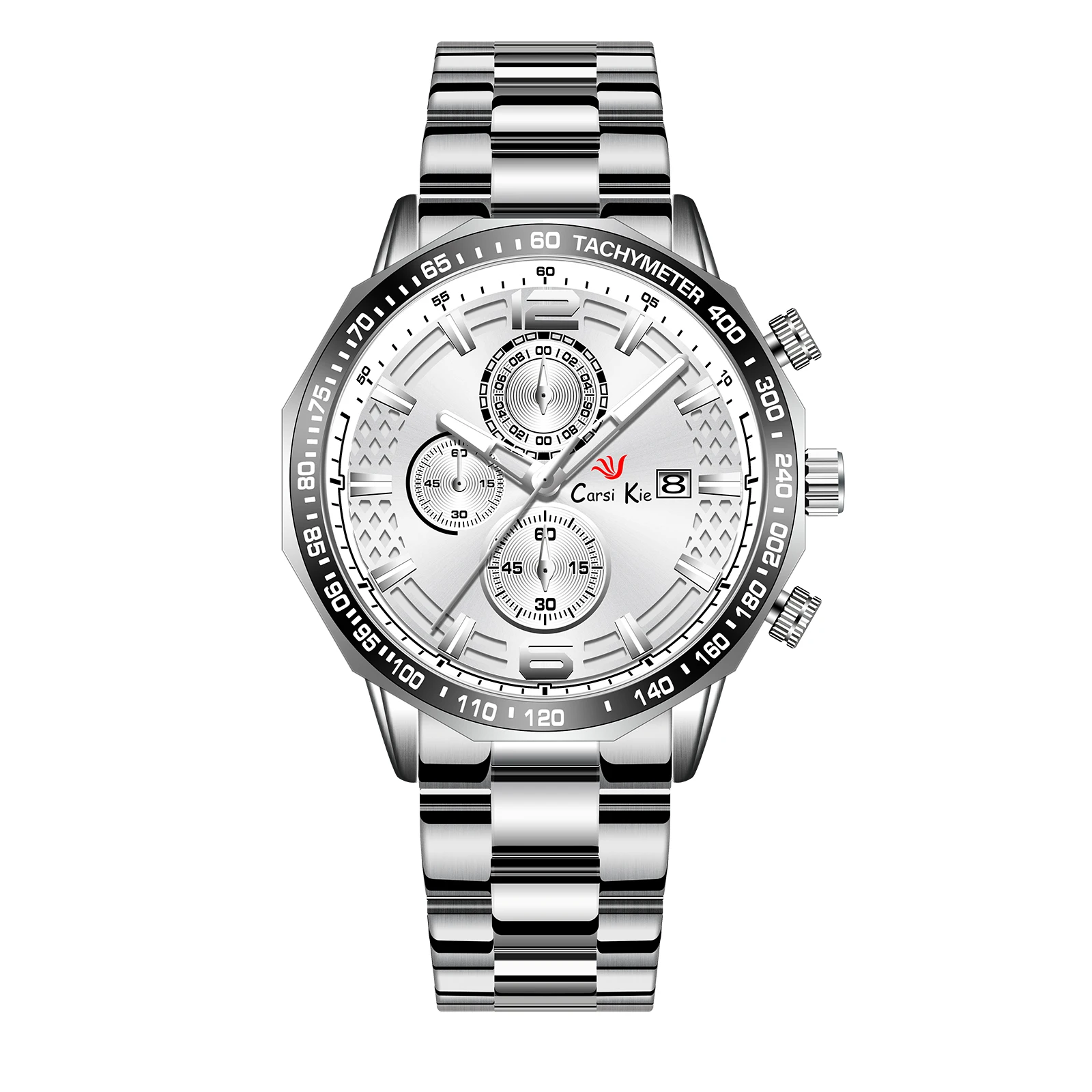 

Carsikie Men Watches Top Brand Luxury Chronograph Quartz Men Watch Waterproof Sport Wrist Watch Men Stainless Steel Male Clock