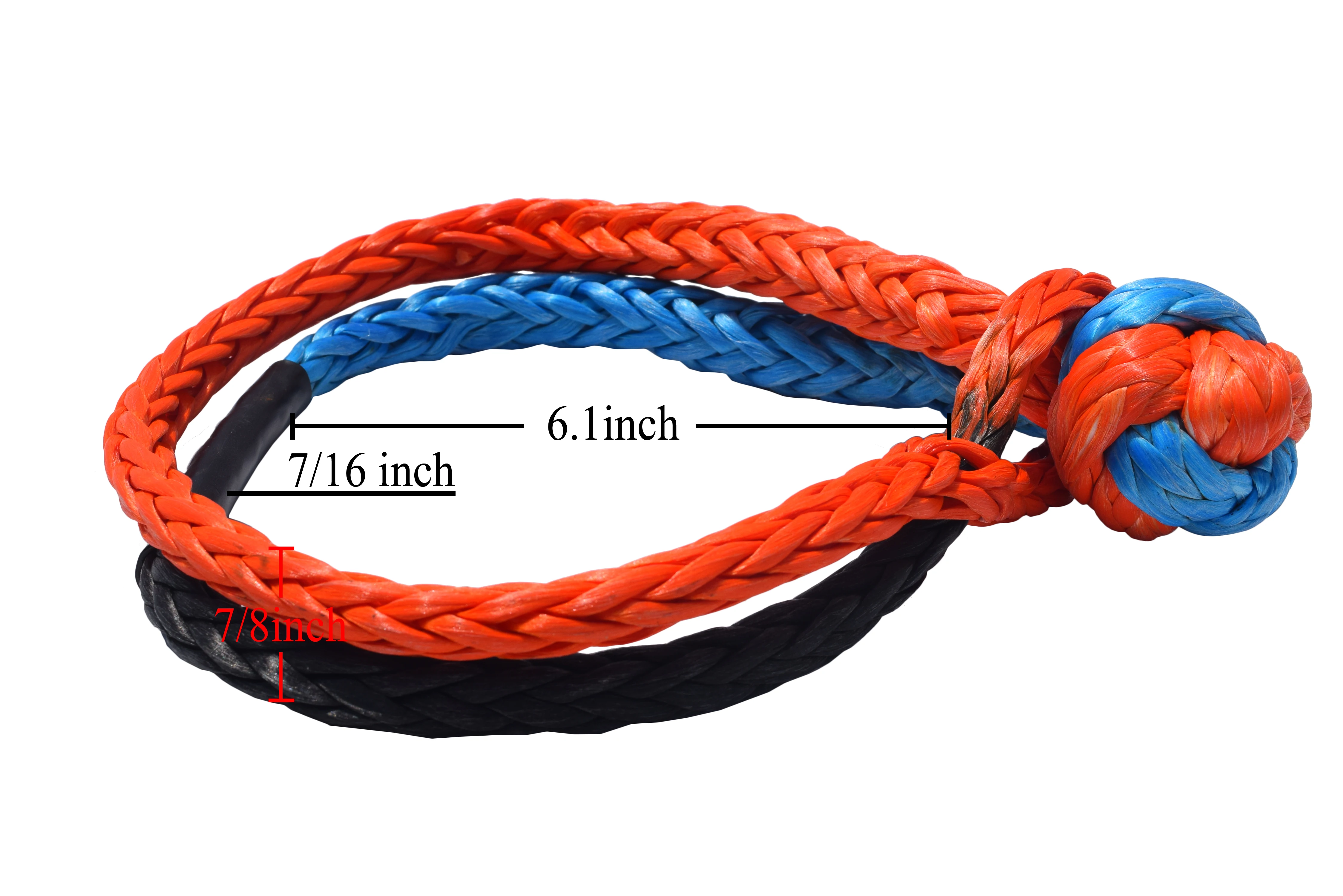 Мягкая Сережка 11 мм * 155 7/16 &quot* 6 1 дюйма СВМПЭ BS:35000 фунтов синтетическая лебедка
