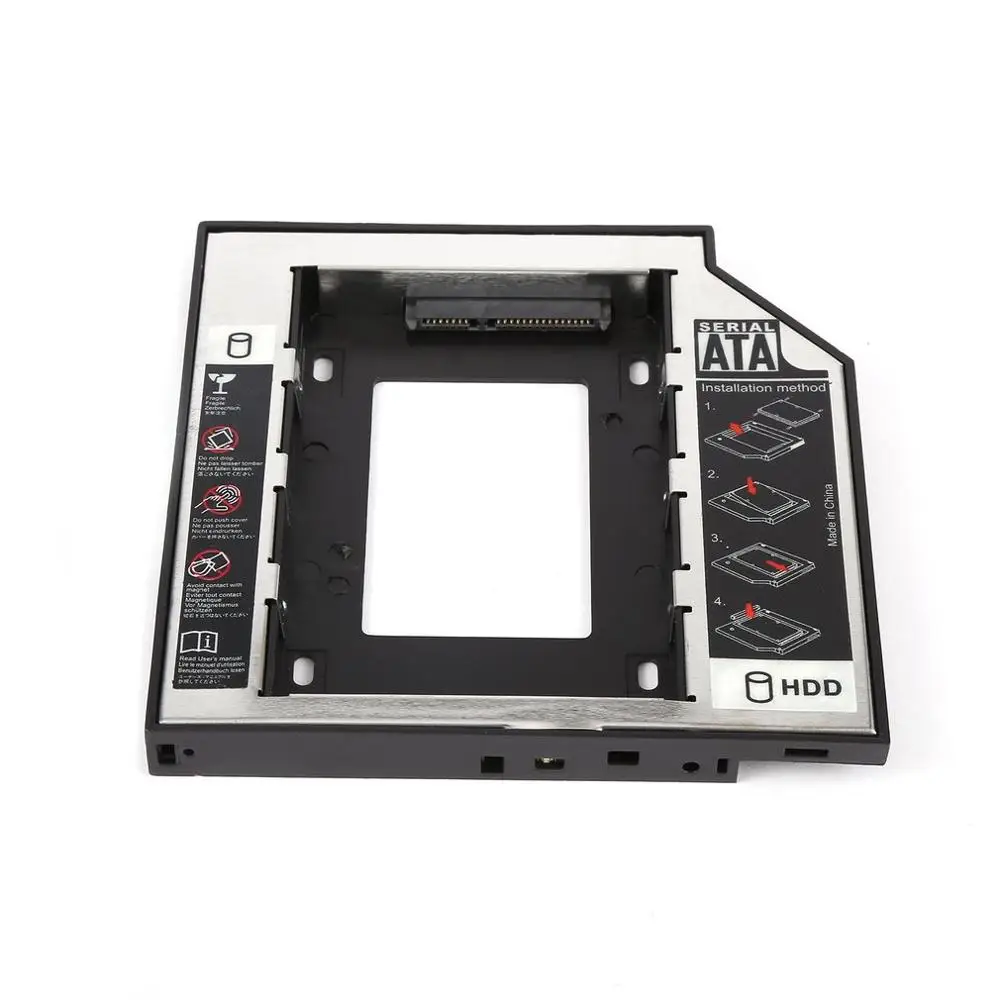 SATA 2nd HDD HD Жесткий Драйвер Caddy для 12 7 мм универсальный CD/DVD-ROM Оптический отсек