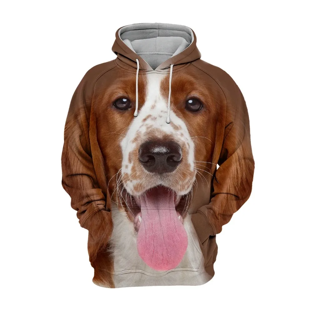 

3D Fashion Printed Top Oversized Dog Hoodie Men's and Women's Family Outdoor Sports Shirt Dog Couple Streetwear