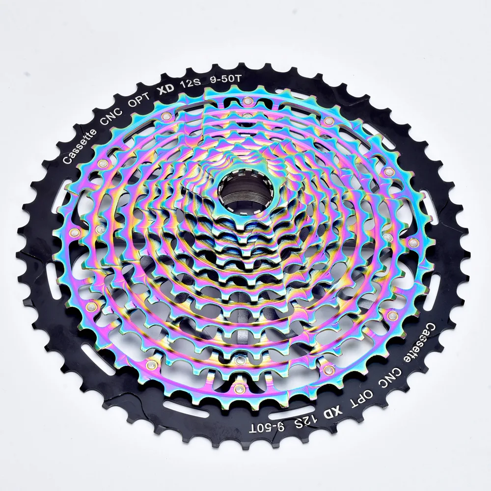 Ультралегкая кассета Rainbow MTB 9 50T XD цветная K7 12 В для горного велосипеда запасные