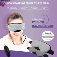 hot compress sleep mask temperature control heat steam eye mask usb elastrical blindfold eye spa warm therapy soothing relaxing