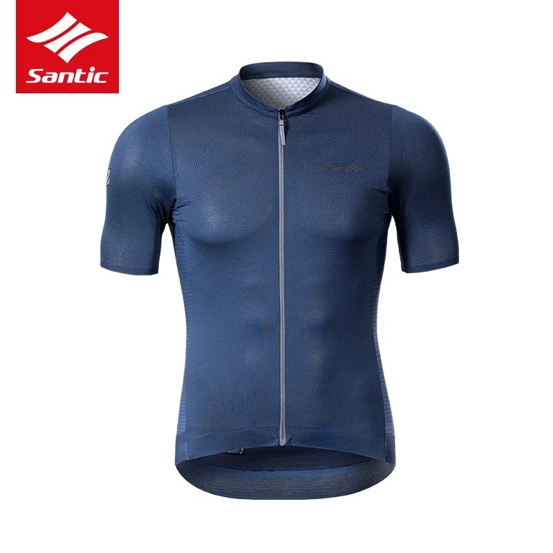 

Santic Pro Cycling Jersey Racing Training Spring Summer Short Sleeve Shirt MTB Road Bike Jersey Breathable Mesh Material