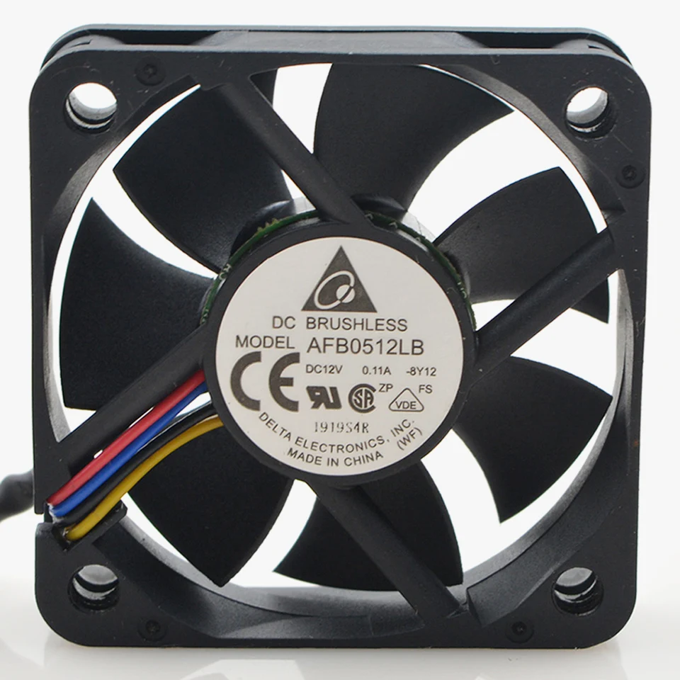 1 шт. AFB0512LB 12V 0.11A двойной шарикоподшипник вентилятор 5015 50 мм 50x50x15 4 провода 4pin