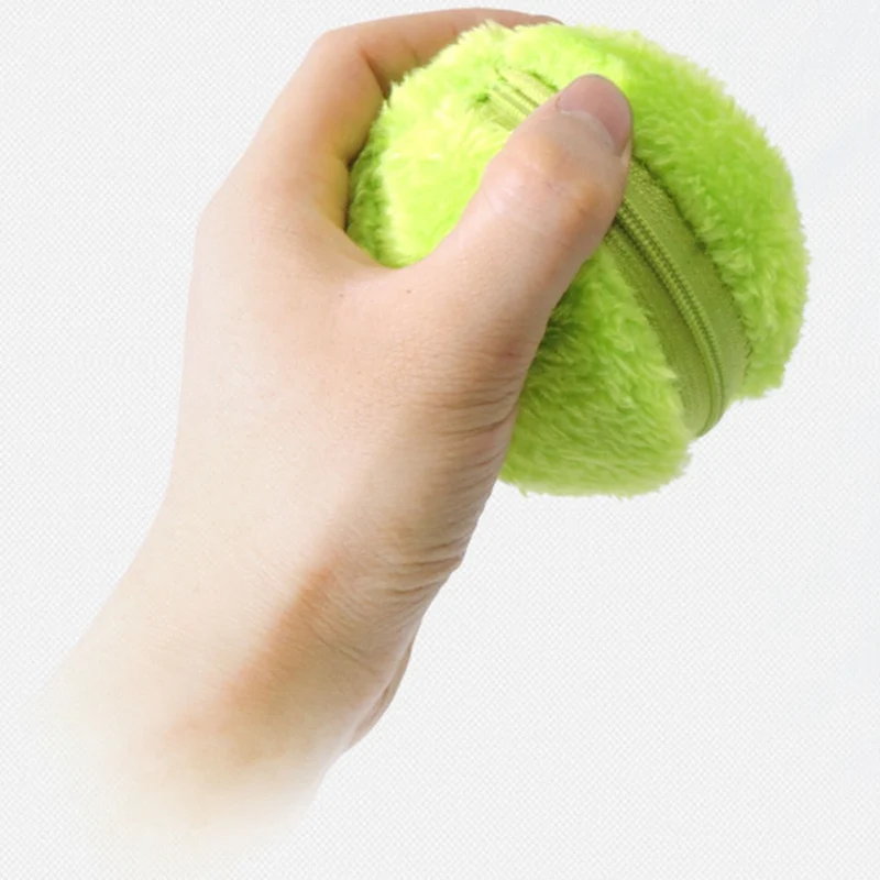 

Pet Electric Plush Toy Ball Magic Hair Ball Toy Dog Cat Pet Toy Hair Ball Interactive Toy Replaceable Plush Cover