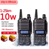 2pcs high quality 10w 25km baofeng uv 9r plus ham radio cb radio comunicador waterproof walkie talkie baofeng uv 9r plus %d1%80%d0%b0%d1%86%d0%b8%d1%8f