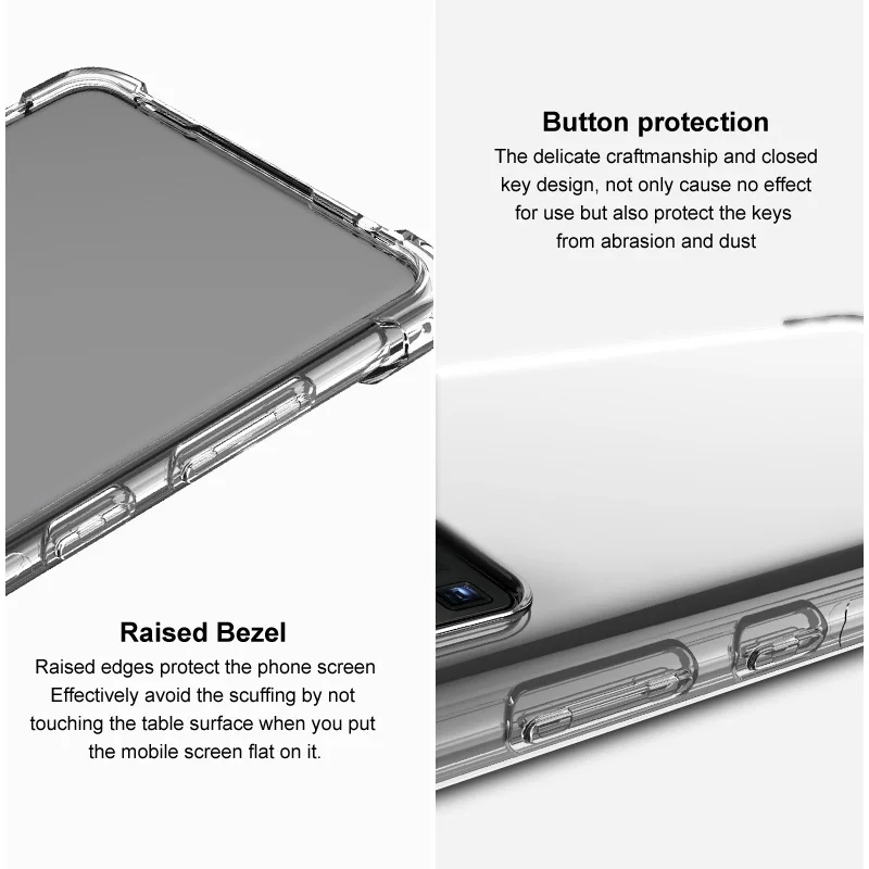 

For Nokia 7.3 5G 2020 Crystal Case IMAK 360 Body Protect Soft Back Panel for Funda Nokia 7.3 Case Transparent Cover on Nokia7.3