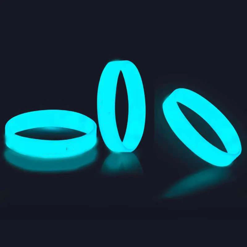 

10pcs/lot Apple LOGO Silicone bracelet Bracelets For Man Women Glowing Bracelet With Luminous Silicone Absorption Light Source