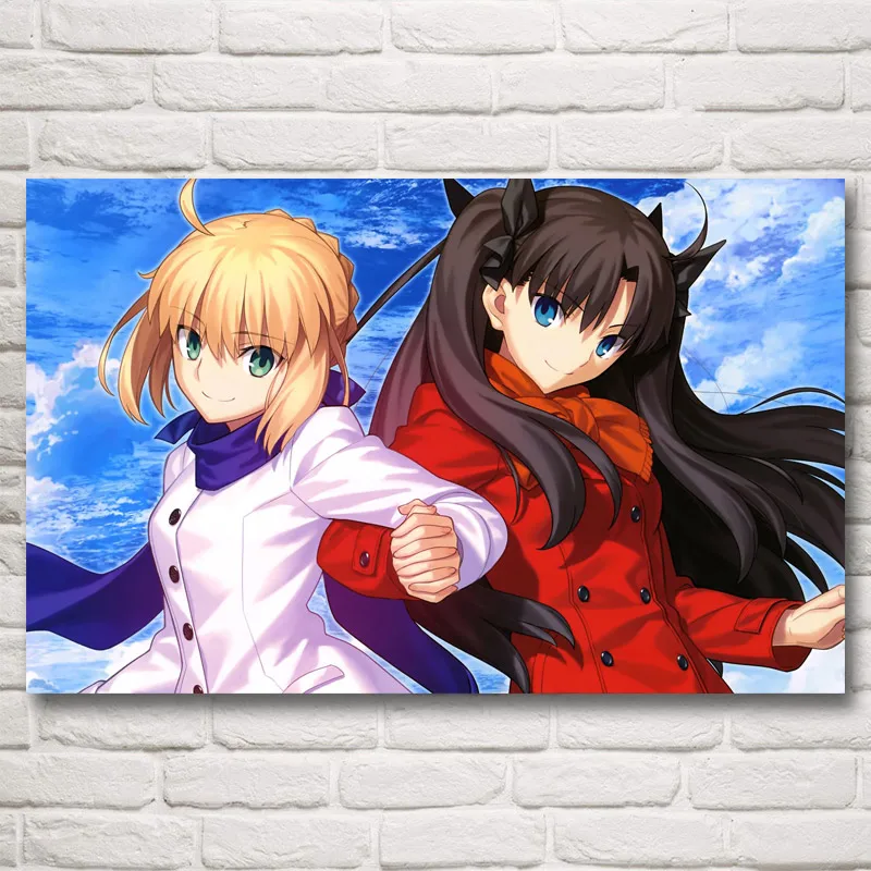 Плакаты LiFate- Kaleid Liner Prisma Lllya с аниме девушки художественные для гостиной шелковым
