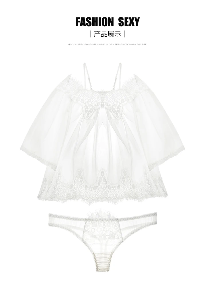 Сетчатая Сексуальная Кружевная комбинация пижама нижнее белье женская ночная