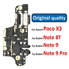 Оригинальная плата зарядного устройства PCB Flex для Xiaomi POCO X3 NFC Pro USB-порт коннектор док-станция зарядный кабель для Redmi Note 8T 9s 9 Pro