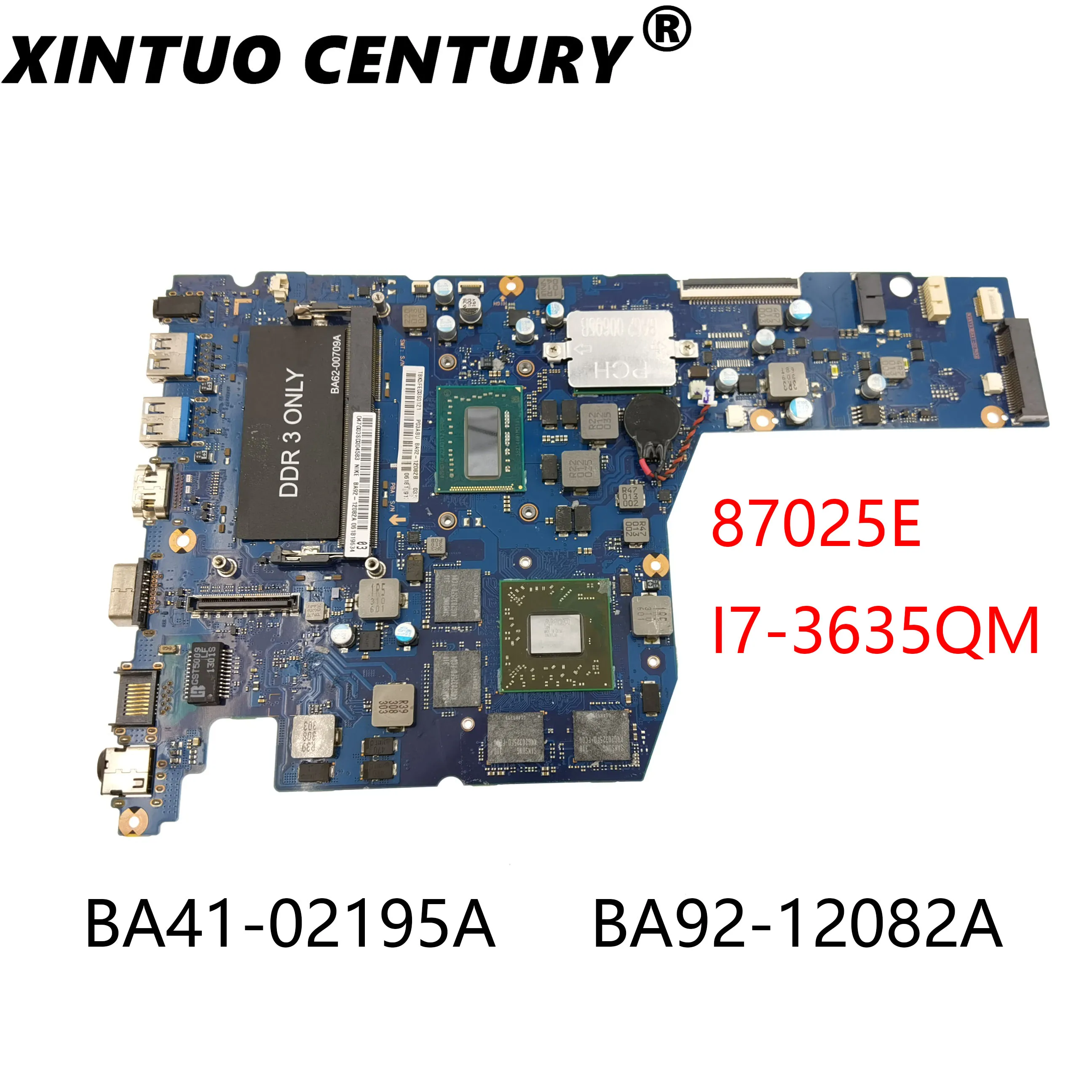 

BA41-02195A BA92-12082A is applicable to 87025E Samsung notebook computer, i7-3635qm sr0uy which has passed the test