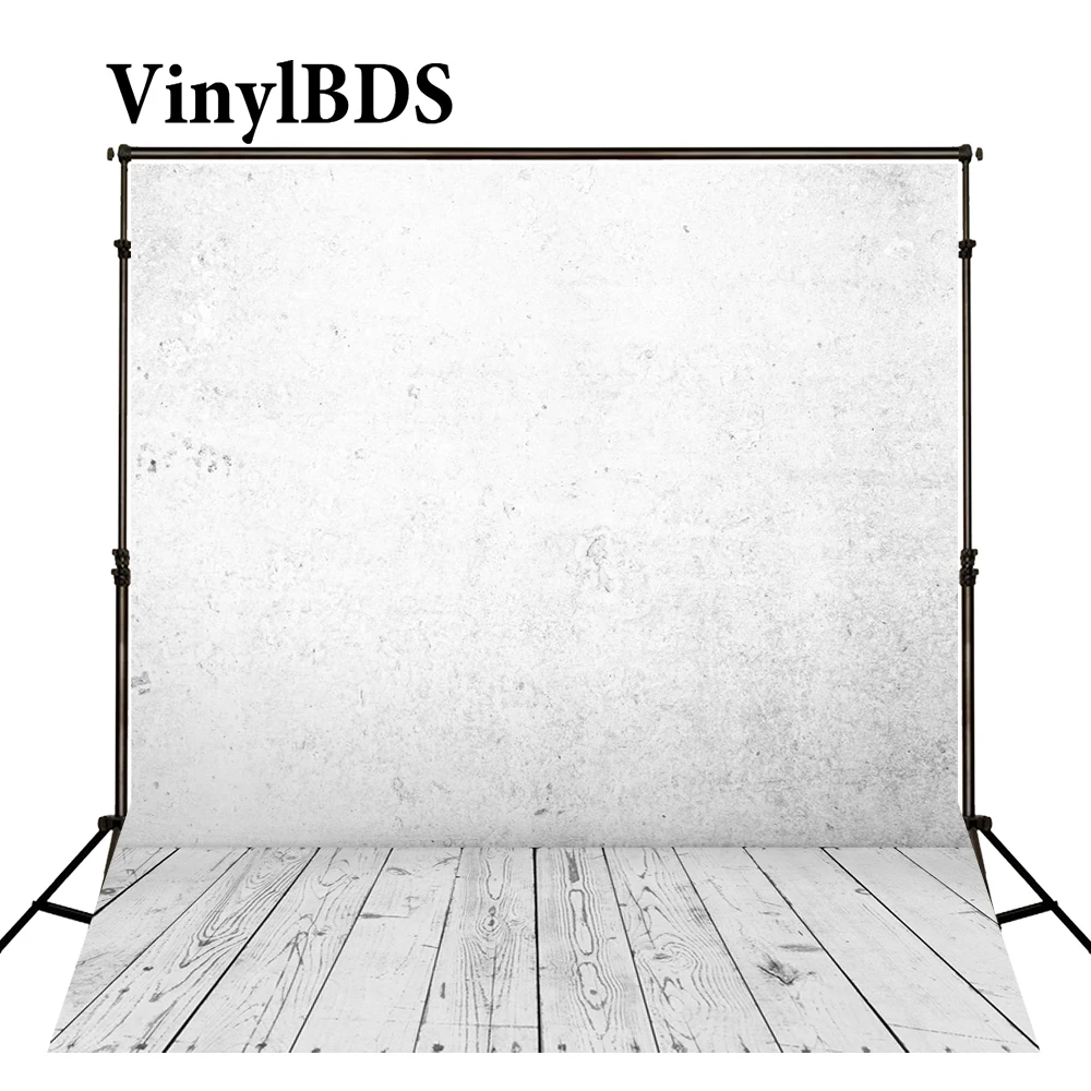 

VinylBDS детский фон для фотосъемки грубая Белая Стена фон для фотосъемки деревянная текстура пол Fundo Para Fotos Фотостудия