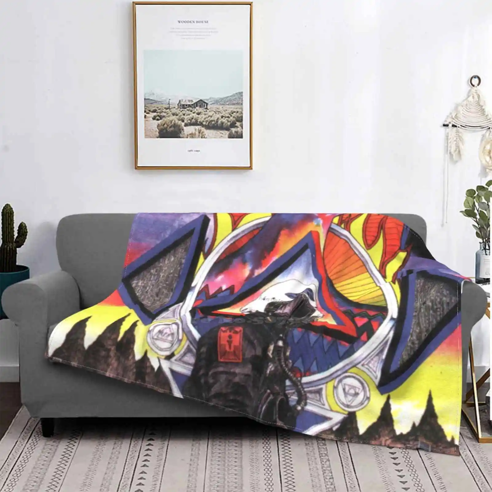 Высококачественное теплое фланелевое одеяло с принтом Zone горячая Распродажа