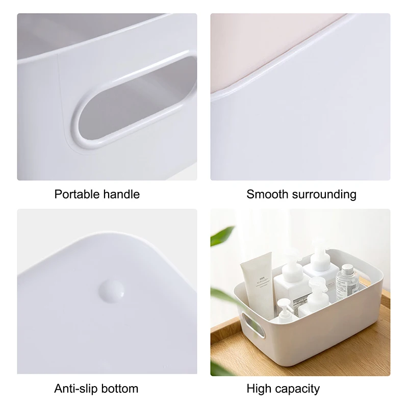 

Sundry Storage Box Bathroom Organizer Box student desktop storage organizador box kitchen accessories plastic makeup organizer