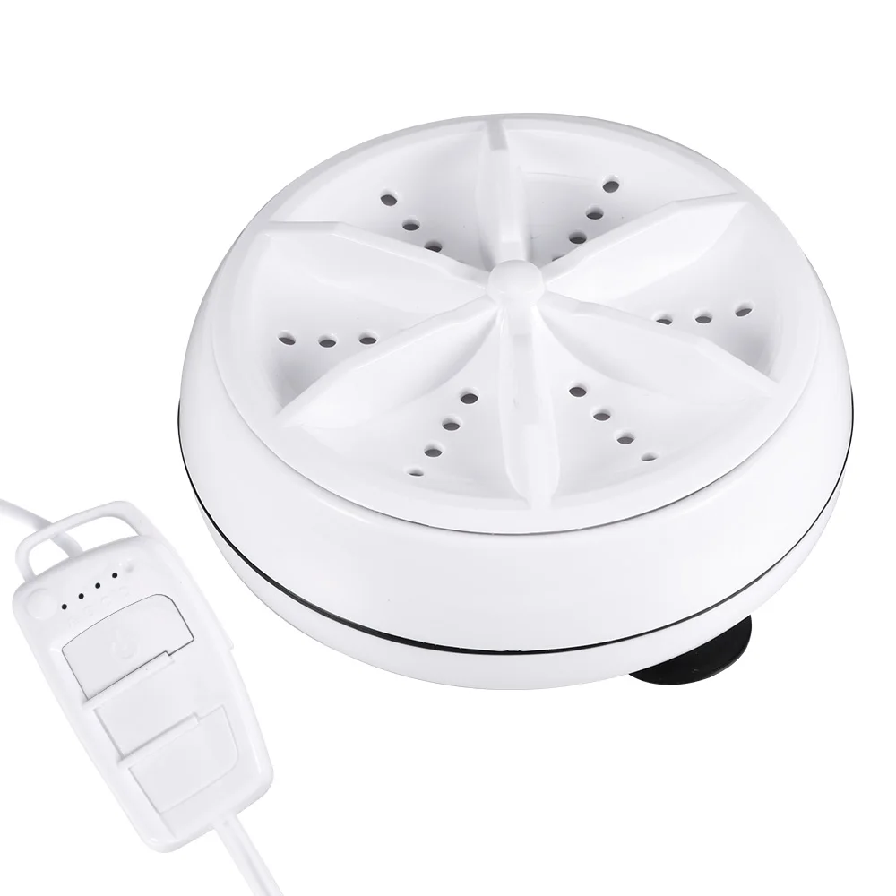 2 in 1 Portable Mini Washing Machine Ultrasonic Washer with USB Cable Convenient for Travel Business Trip | Дом и сад