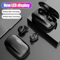 earphone w16 earphone wireless digital display noise canceling earphone black technology waterproof and sweatproof