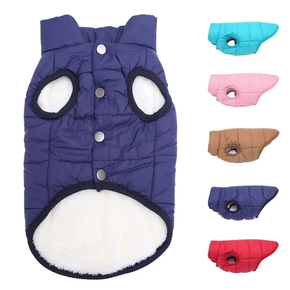 

Pet Dog Vest Jacket Autumn Winter Warm Fleece Dog Coat Clothes for Small Medium Big Dogs Chihuahua French Bulldog Pug Clothing