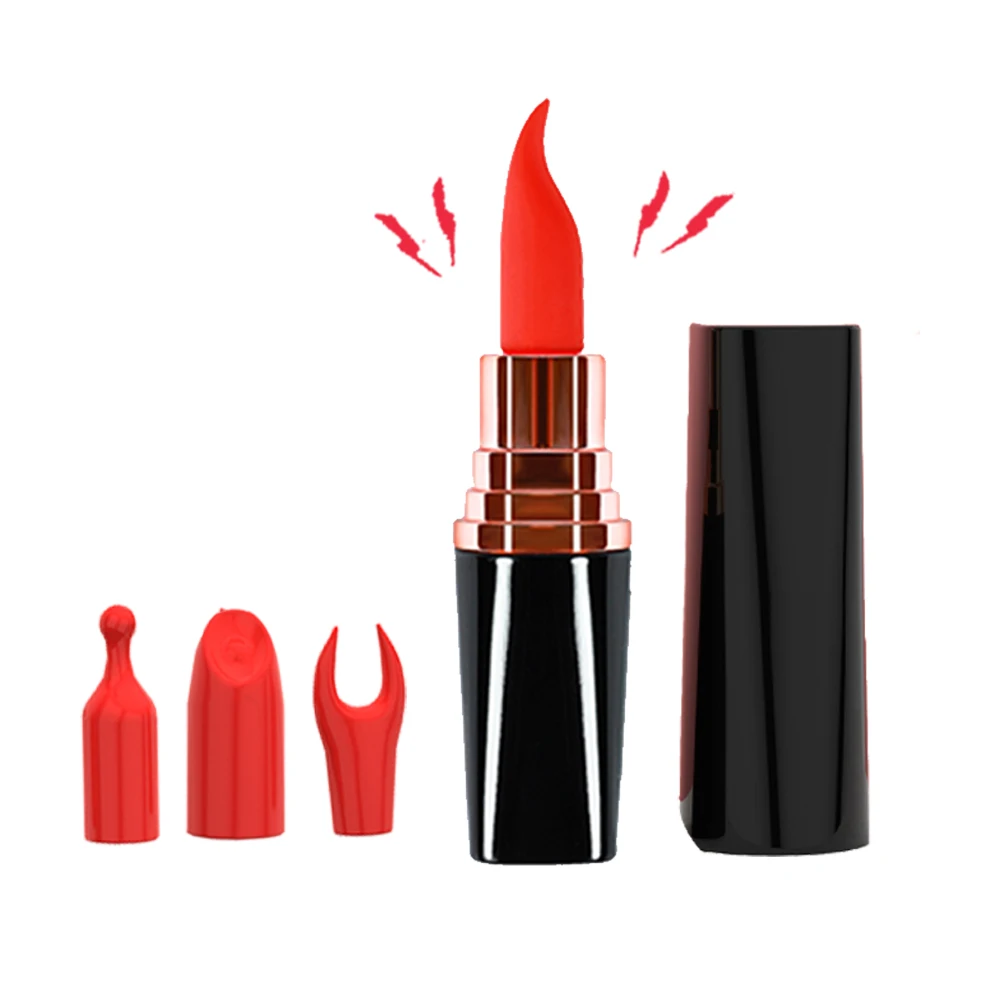 USB зарядка губная помада вибратор Портативный пуля g-точка Стимулятор клитора