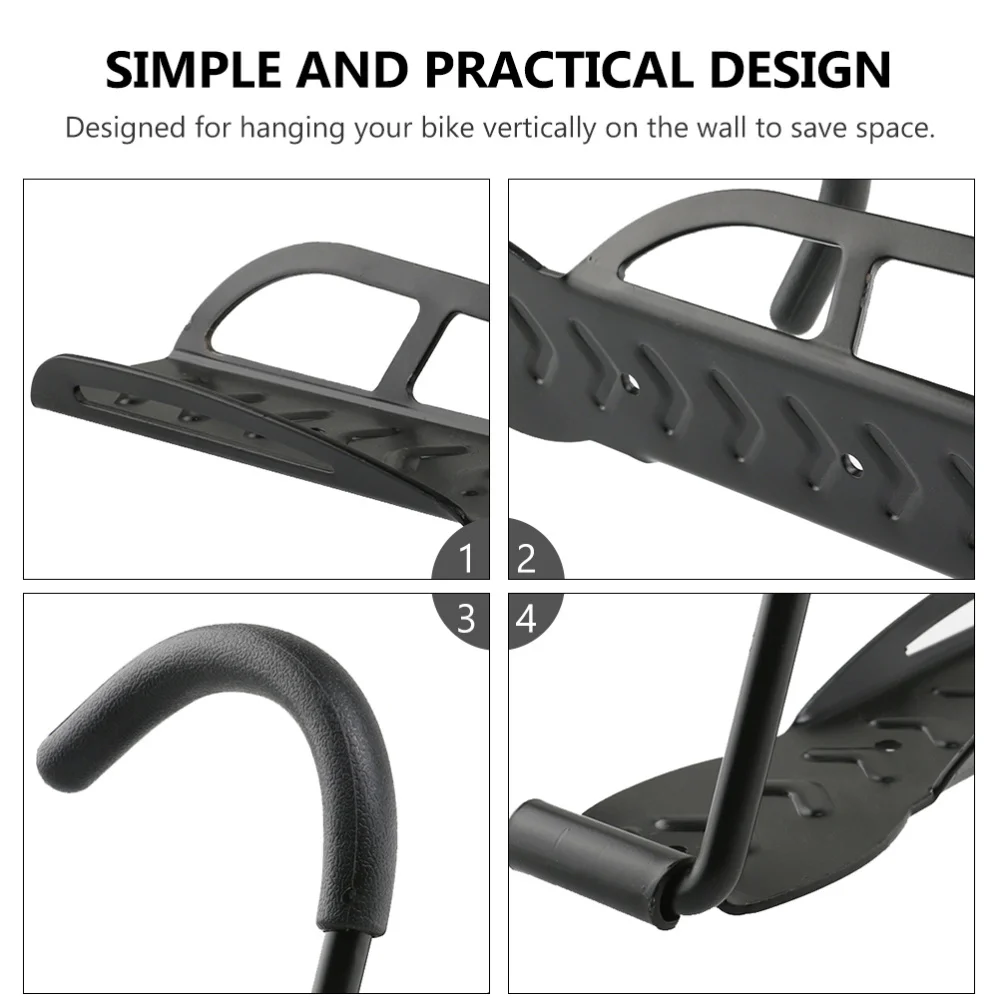 

3pcs Rack Wall Mounted Rack Wall-mounted Bike Rack Bike Hanger