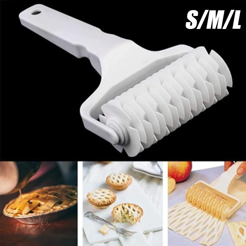 

1pc Kitchen Pizza Roller Cutter Pie Cookie Cutter Pastry Baking Tools Bakeware Embossing Dough Roller Lattice Cutter Craft