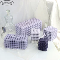 3d geometry cone cube bar table decor silicone candle molds rectangle bubble ball soy wax home aroma soap plaster ornament tools
