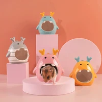 creative hamster house ceramic rodent cage pet house pet bed small animals rat cage house for hamster accessories free shipping