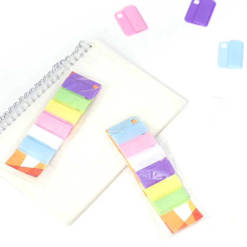 

6 шт мульти Цвет Пластик легкий Клип закладки заметок офисные планировщик файлов разделителей