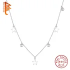 Ожерелье женское из серебра 925 пробы с подвеской-буквой