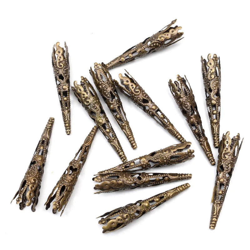 Бусины разделители из бронзы бусины для изготовления ювелирных изделий 50 шт. 42x10