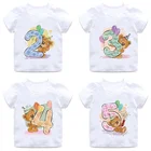 Детские футболки с постером BFDI, детские топы для девочек и мальчиков, детская повседневная одежда с коротким рукавом, милые детские футболки с рисунком kawaii youngs