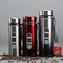 High Capacity Business Thermos Mug Stainless Steel Tumbler Insulated Water Bottle Portable Vacuum Flask For Office Tea Mugs